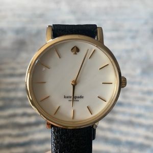 Kate spade black leather watch